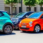 R5 E-Tech, Citroën ë-C3 e Fiat 500e in fila.